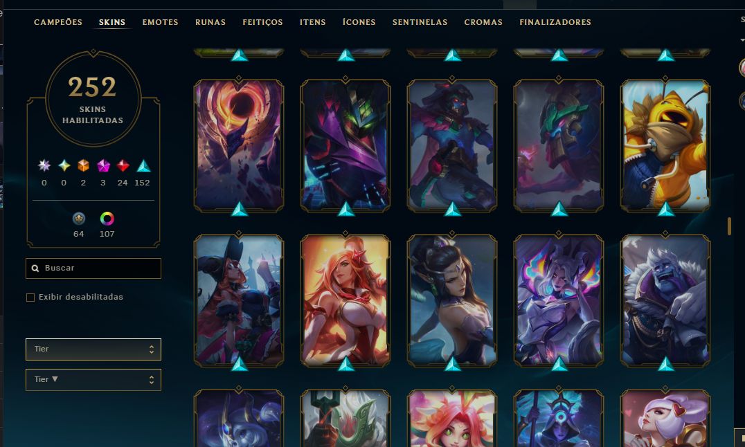CONTA FULL ACESSO | 252 SKINS | R$1350 GASTOS | NV 570