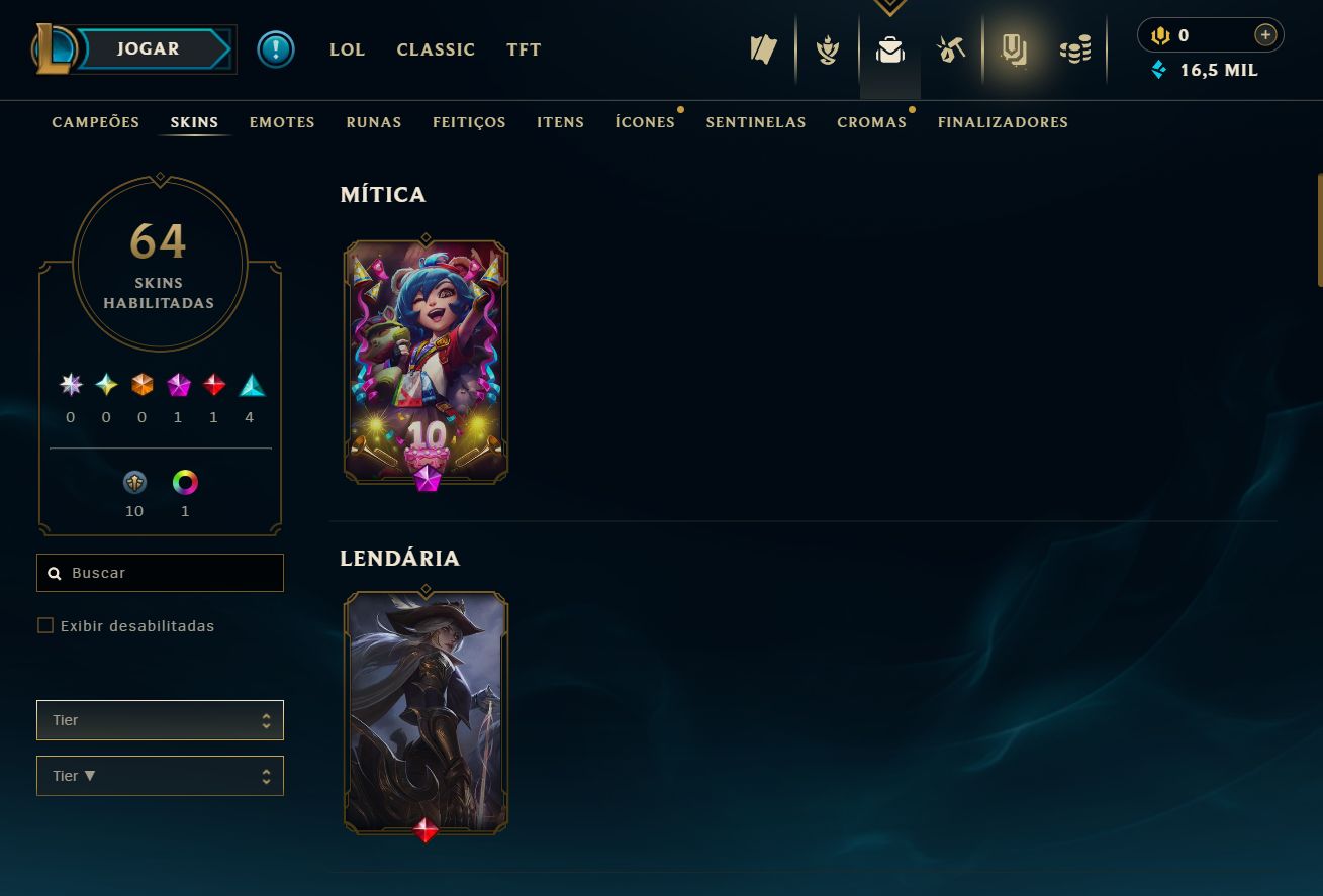 [ACESSO IMEDIATO] Ferro II 64 Skins 0% WR