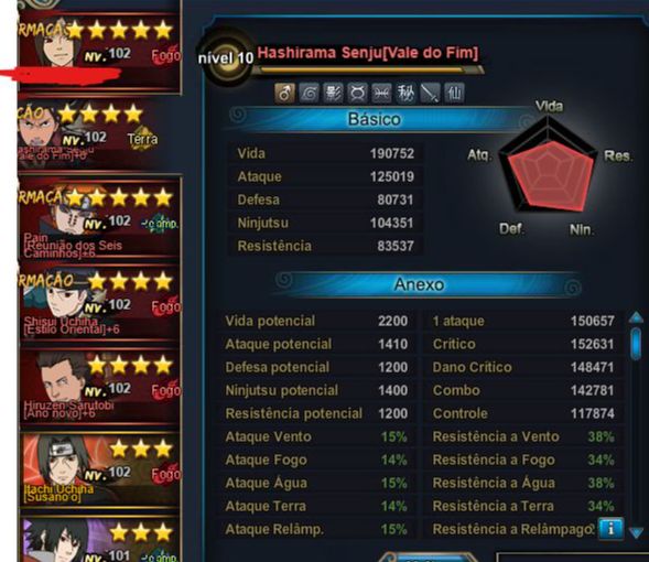 CONTA NARUTO ONLINE 7KK7OO DE FC (negociavel)