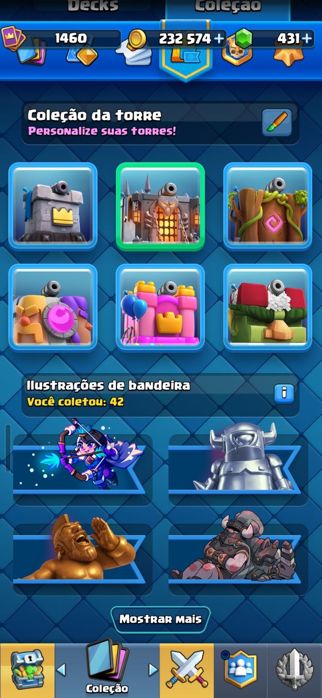 COMBO DE CONTAS CLASH ROYALE + BRAWL STARS