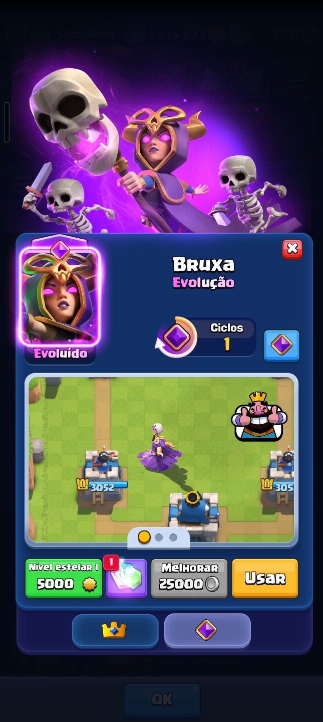 Conta Clash Royale Vários Personagens + 1 Campeão