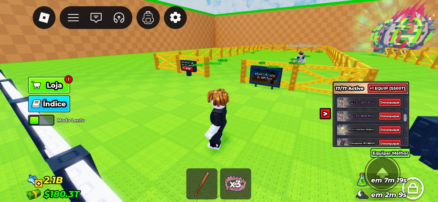 GÁRGULA+EQUINOX|MÍT:PÉGASO+2 TIGRE ONI|TRILHA x20|$166T|17/17|N11|ROBUX INVESTID