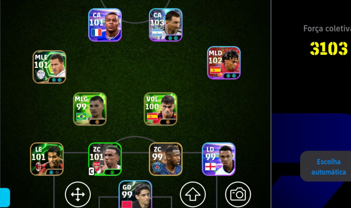 Conta de efootball com muitos jogadores bom pra quem tá iniciando