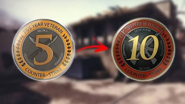 CONTA ANTIGA STEAM 10 A 21 ANOS, MEDALHAS 5 E 10 ANOS, CS2