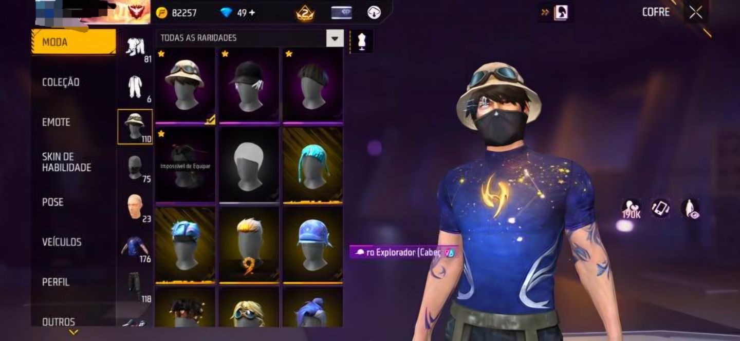 Conta com arma atributada para ap,ump roxa e xm8 e muitas skin e aproveitar