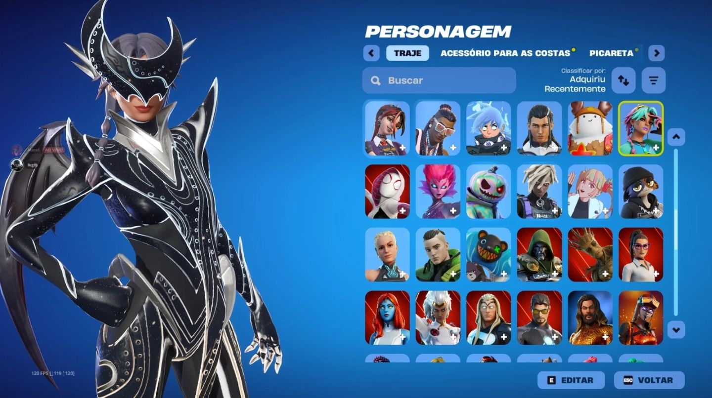 CONTA FORTNITE ANTIGA CAPÍTULO 1 / TEMPORADA 5