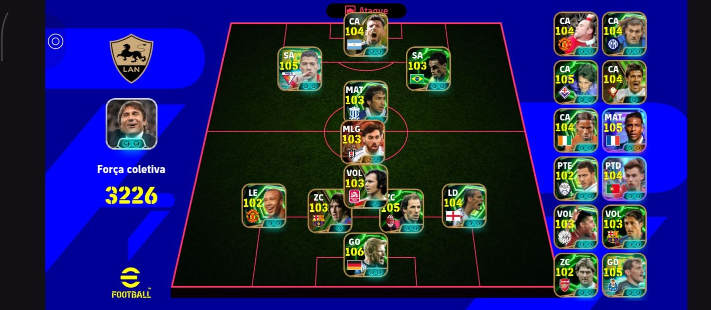 Conta eFootball para quem tá começando agora.