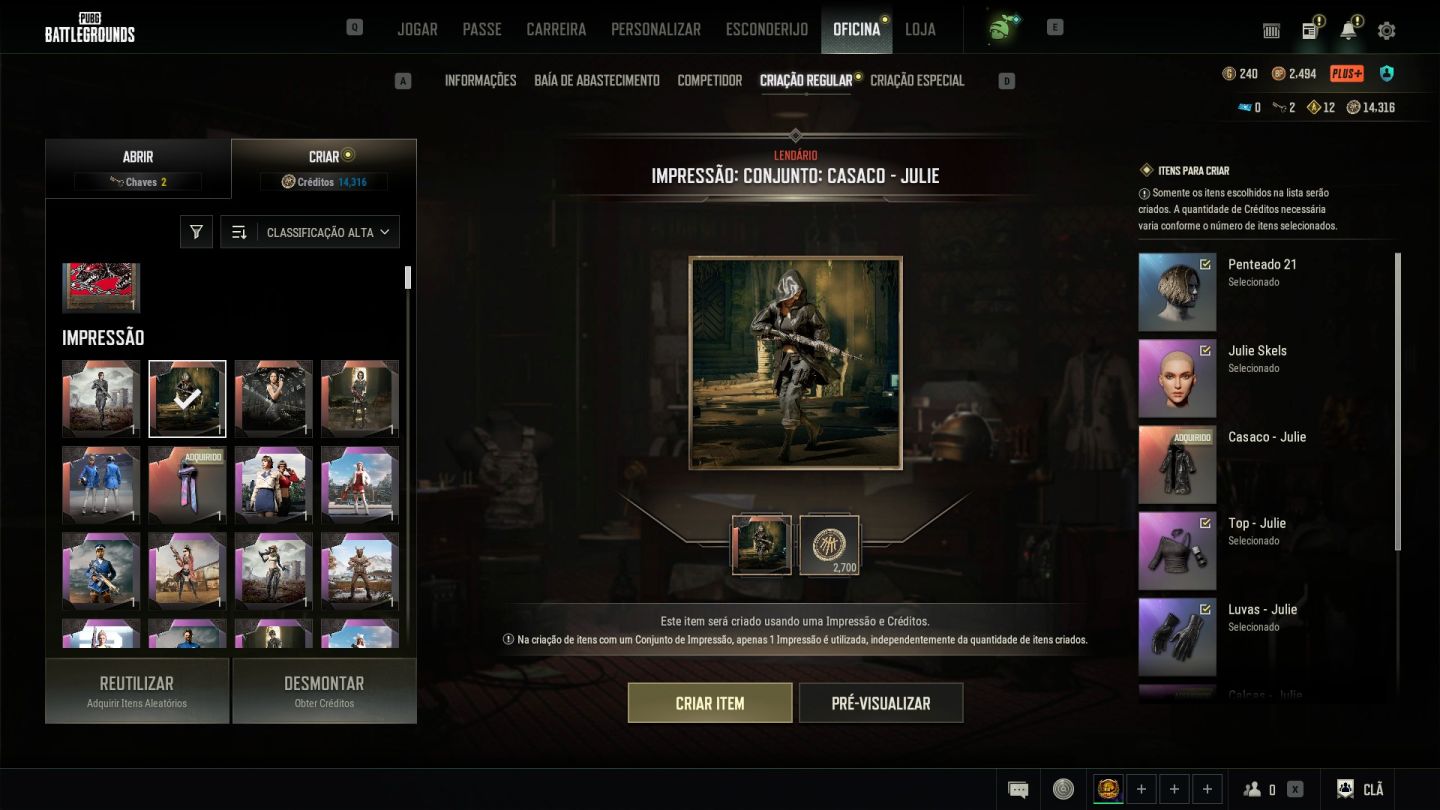 PUBG PC | PGI Gloves + 10 Progressivas | LVL 500 TIER 5