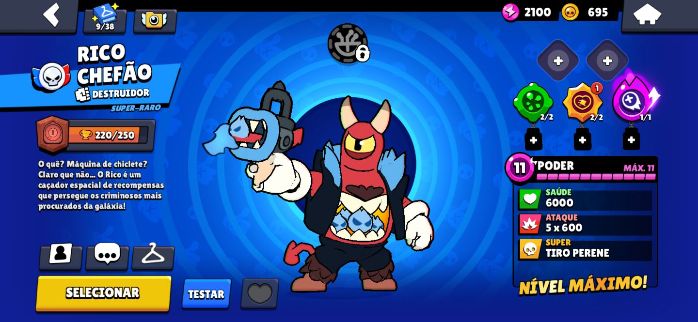 Brawl stars conta boa com foco em upar!!