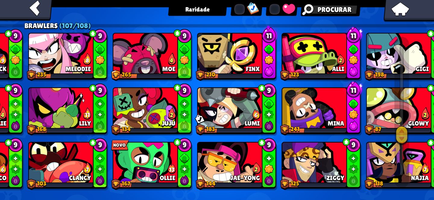 Conta BRAWL STARS TODOS OS BRAWLERS | 28.983 TROFÉUS - MUITAS SKINS