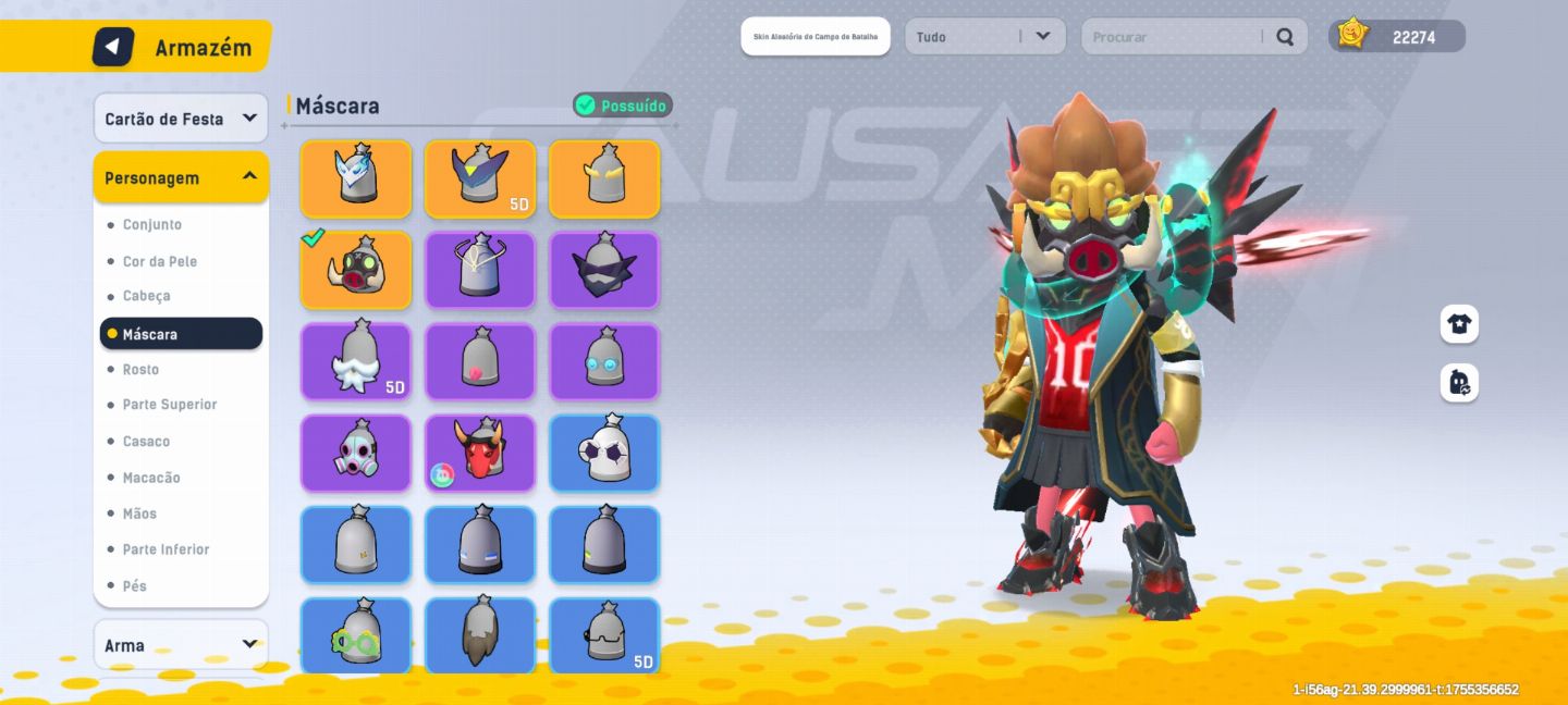 SAUSAGE MAN CONTA ANTIGA COM O PRIMEIRO PASSE E SKIN RARAS ( PROMOÇÃO )