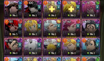 Conta 7ds grand cross collab Persona e personagens meta + 300 diamantes