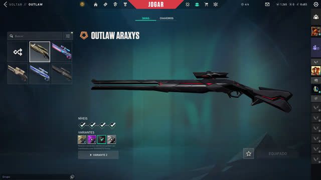 CONTA VALORANT EX IMORTAL VARIAS SKINS