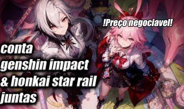(PREÇO NEGOCIAVEL) Conta HoYoverse | Genshin & HSR | 45+ Limitados | Endgame