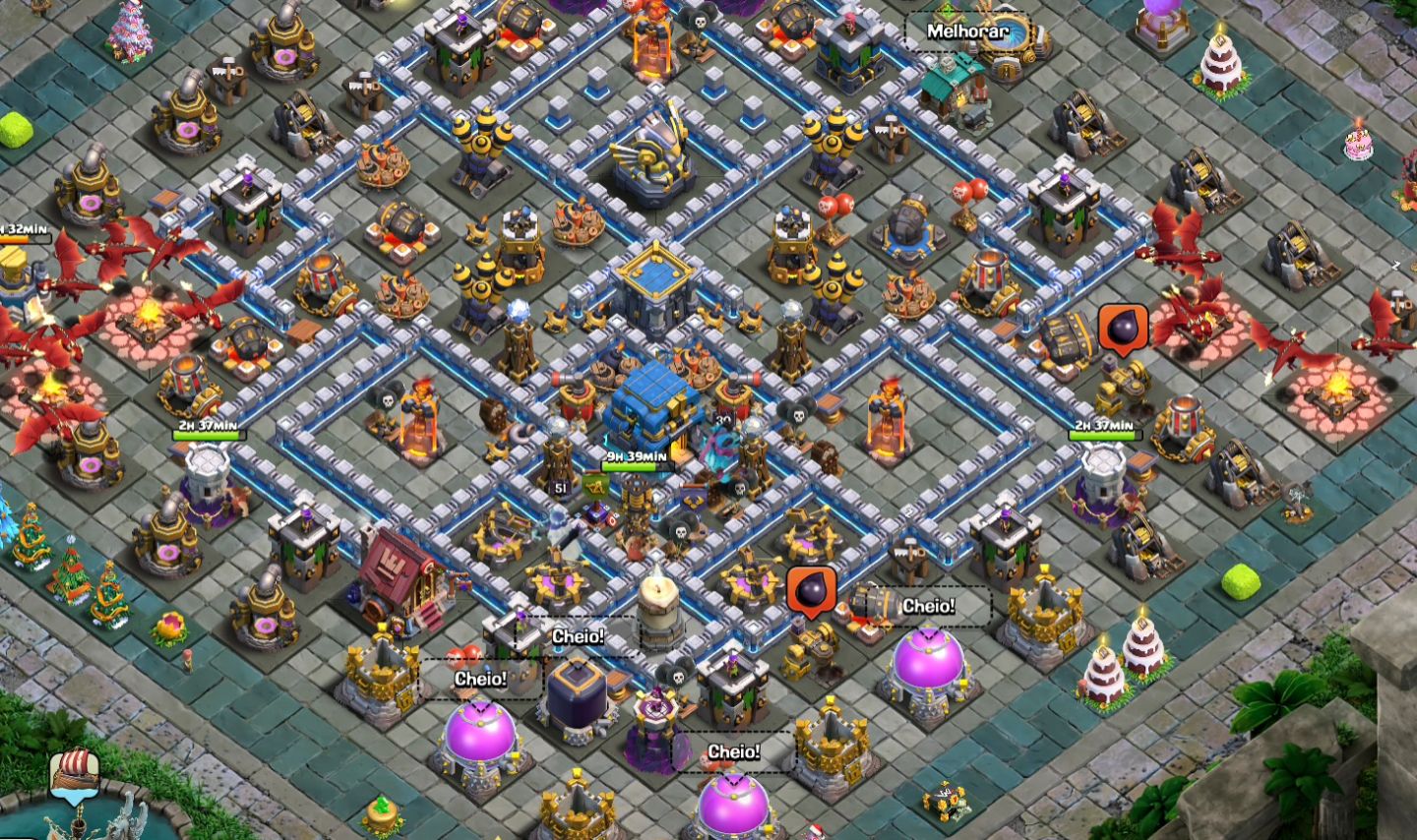 (PROMOÇÃO) CONTA CLASH OF CLANS CV12 SEMI FULL | LVL 142