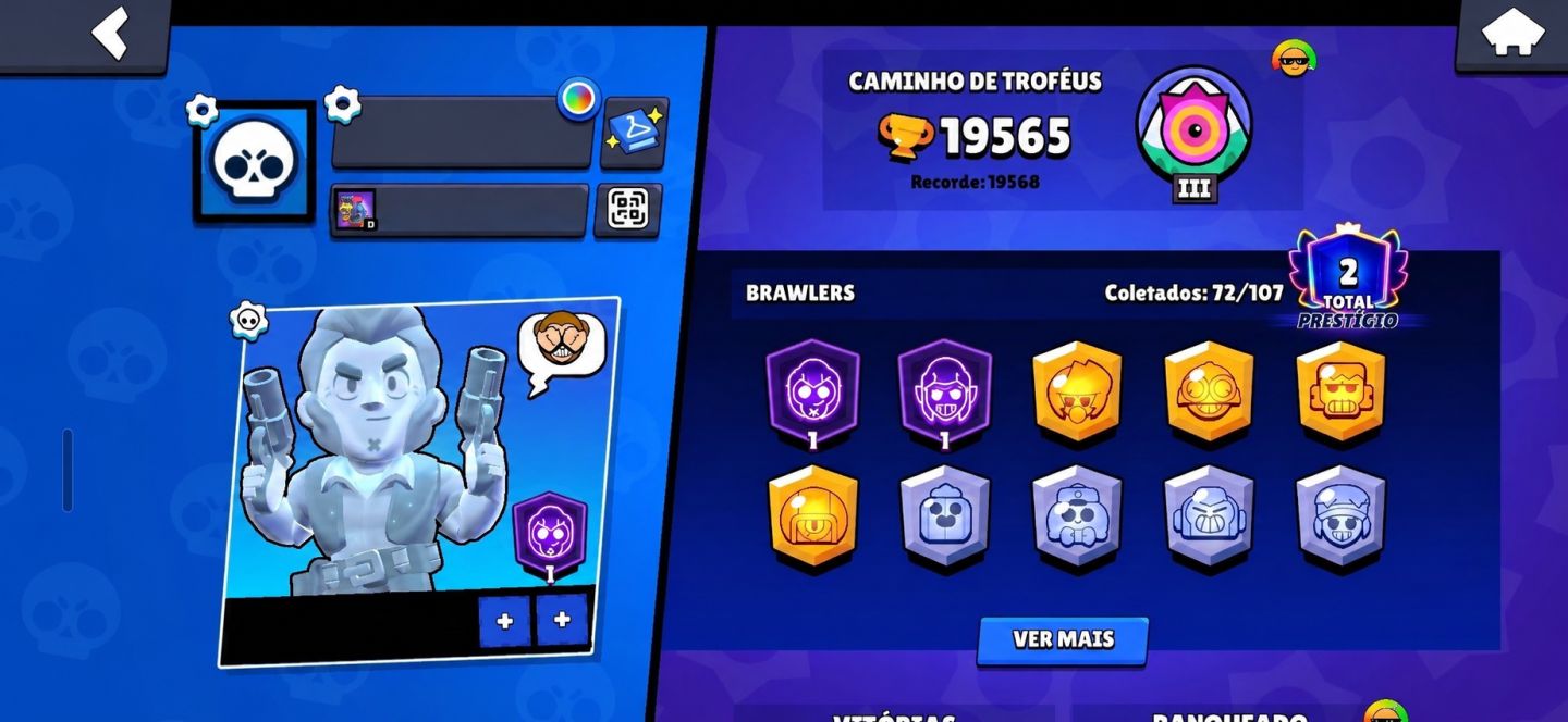 Brawl Stars: 3 Contas com 28k, 19k e 3k Troféus
