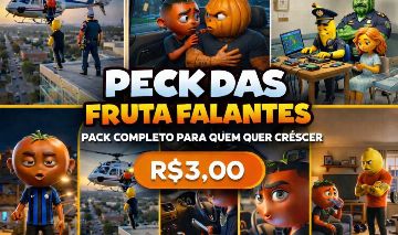 PACK COM +200 VÍDEOS IA DAS FRUTAS!