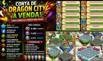 Contra Dragon City - TOP pronta pra Uso l Nível 161