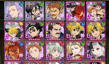 Conta de 7DS Grand Cross com 6.5M de cc Box!!! (END GAME)