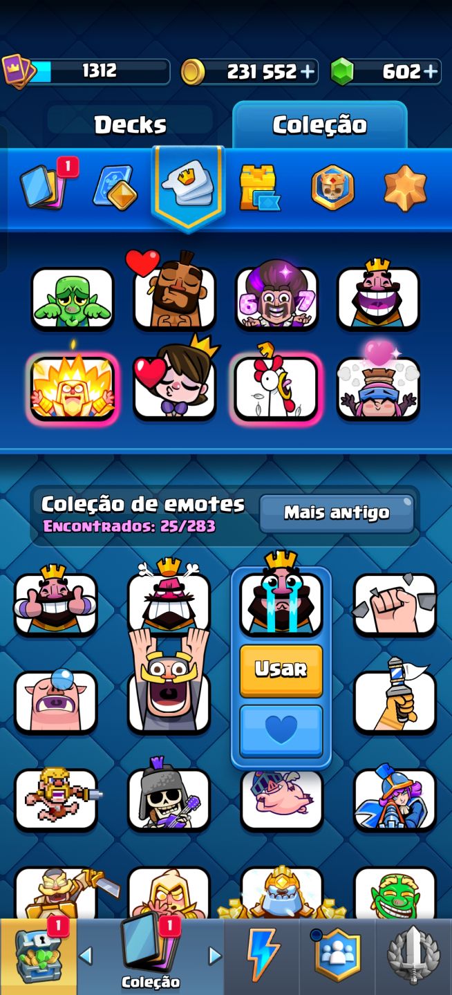 Conta de Clash Royale com 10 anos!!!! 10 aninhos, antiga dms