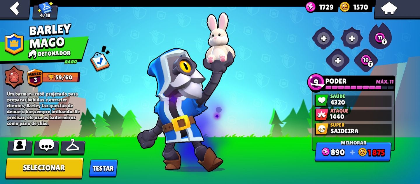 CONTA BRAWL STARS MUITAS SKINS, 5K Troféus 2019