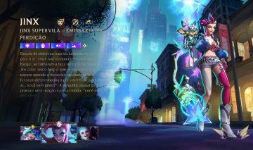 Conta Monarca Jinxs Supervilã , 172 Skins e todos campeões comprados.