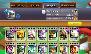 CONTA DRAGON CITY - LENDÁRIOS/MITICOS/HEROICO