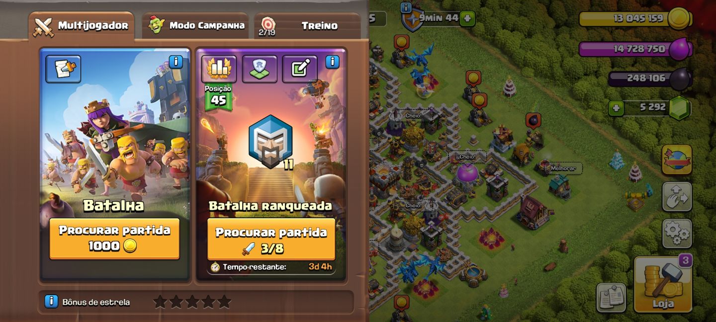 Conta Clash Of Clans full cv11
