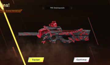 CONTA DE BLOOD STRIKE COM P90 CRISTAL HEMATICO + CAIXOTE!