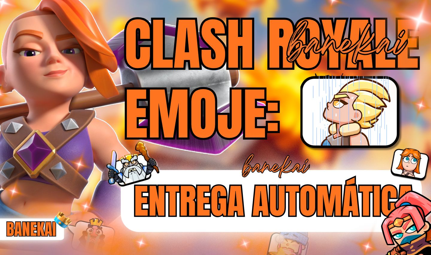 CLASH ROYALE TODOS OS EMOJES NO MOMENTO - [ENTREGA AUTOMATICA]