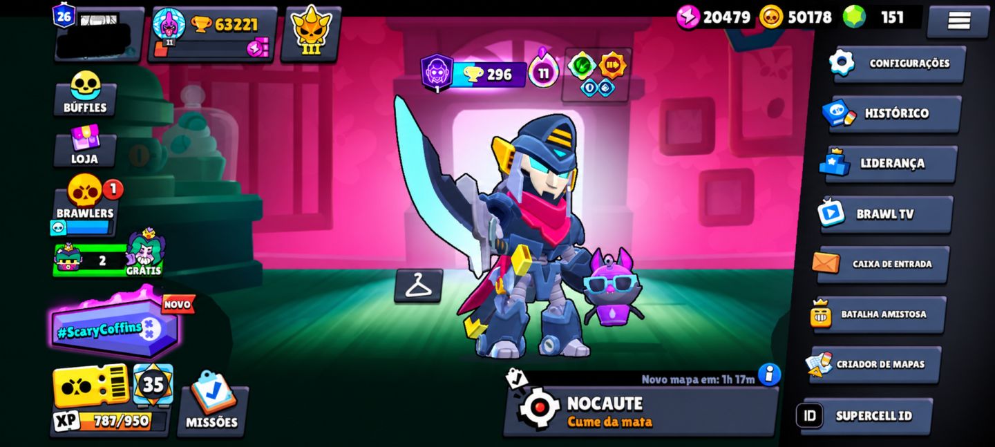 CONTA BRAWL STARS | 63K TROFÉUS | 106 BRAWLERS | CRIAÇÃO: 2021