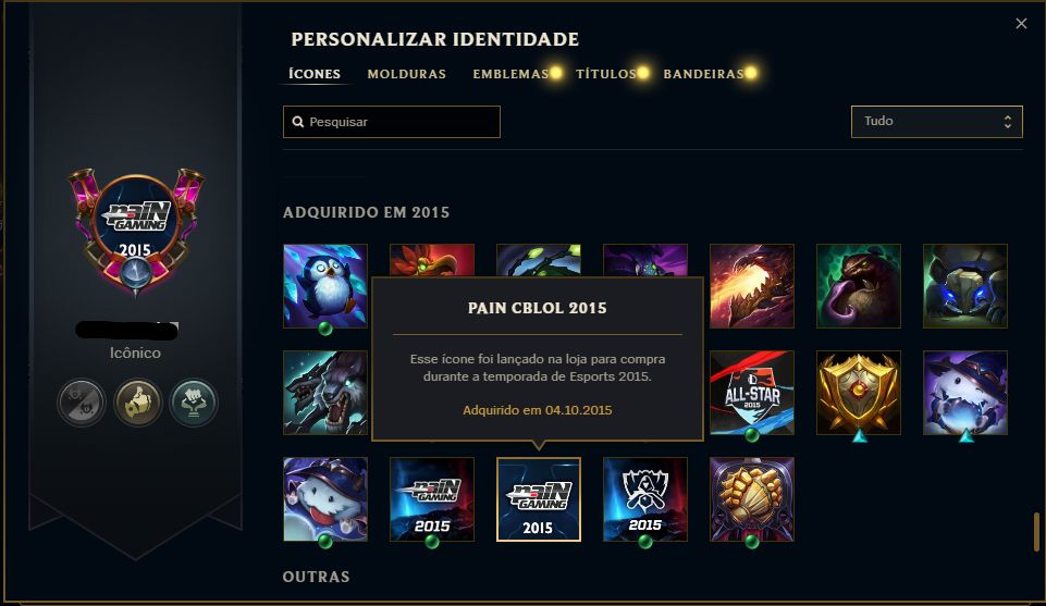 Conta LoL 2015 | 132 Campeões | 179 Skins | Prata IV | Nível 147