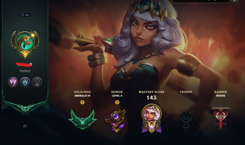 Conta League of Legends Esmeralda IV | Nível de Honra 4 | 37.4K Essências Azui