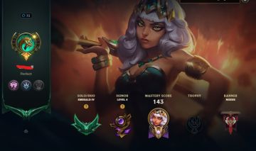Conta League of Legends Esmeralda IV | Nível de Honra 4 | 37.4K Essências Azui