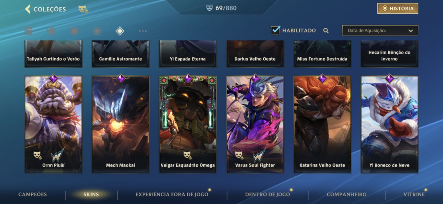 CONTA DE WILD RIFT DESAFIANTE COM SKINS LIMITADAS ELO MONARCA