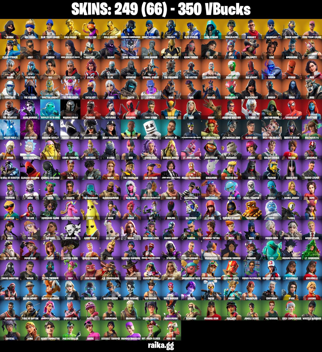Conta segura com IKONIK 249 skins |OG STW|IKONIK|Neo Versa|Blue Team Leader