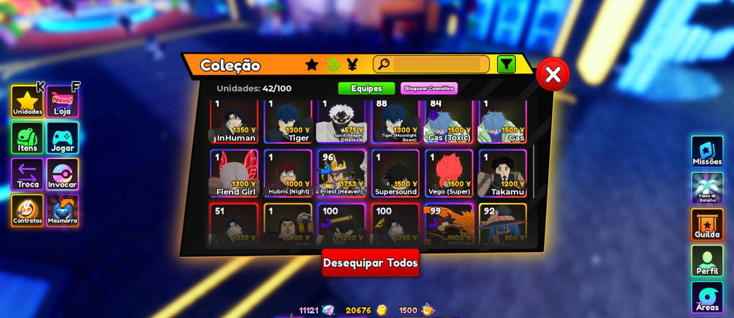 Conta Anime Adventures Lvl 94 (Preço Negociável!!)