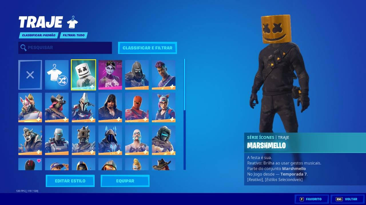 CONTA FORTNITE ANTIGA + GTA V epic games, COM PASSE DA SEASON 4,