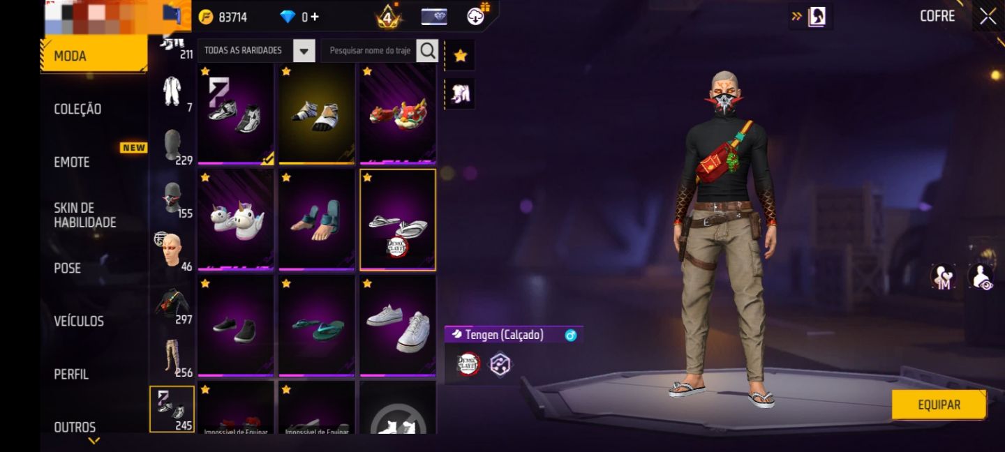 Conta de ff boa para ap + skins de armas evolutiva e conjuntos