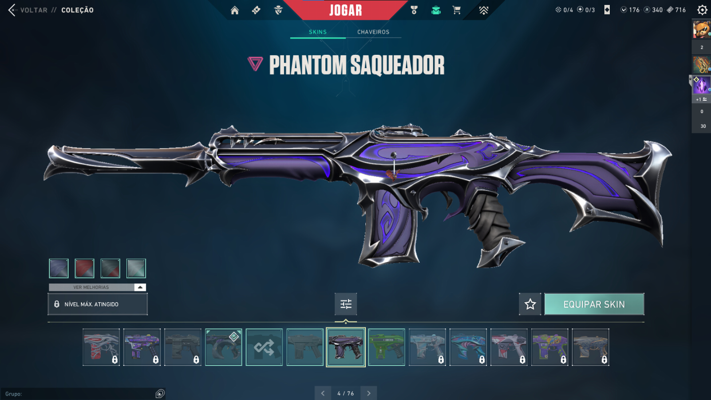 Conta de valorant diversas skins - Operator Rei Macaco, Vandal aemondir e etc...