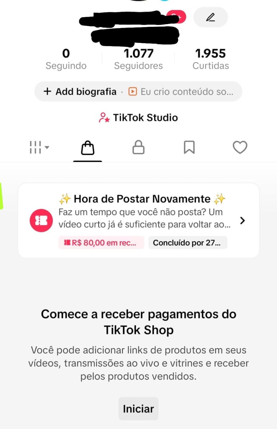 |MELHOR PREÇO DO SITE| Contas Tiktok Shop BR Ativo | sem Doc | SEGUIDORES REAIS