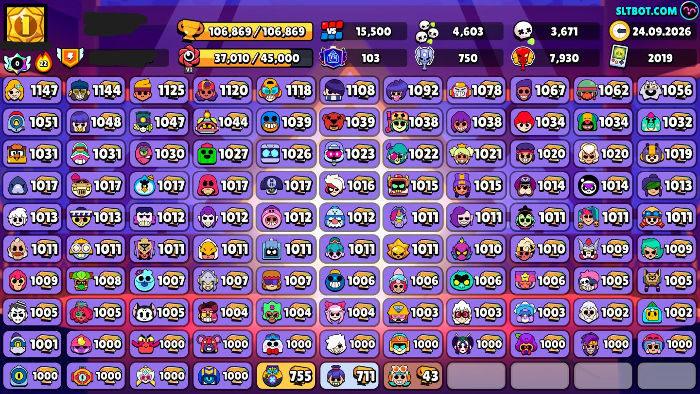 Conta Brawl Stars, 2019, full brawler, varias skins, e muito mais