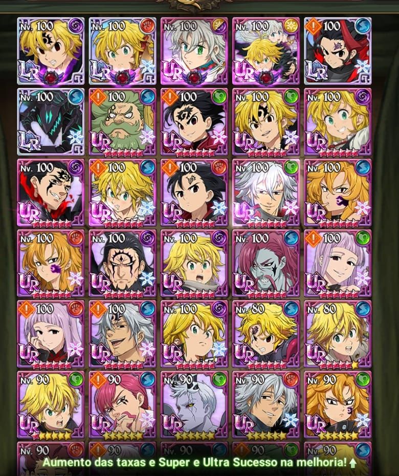 CONTA THE SEVEN DEADLY SINS: GRAND CROSS, 13M CC BOX + e DIVERSAS COLLABS!