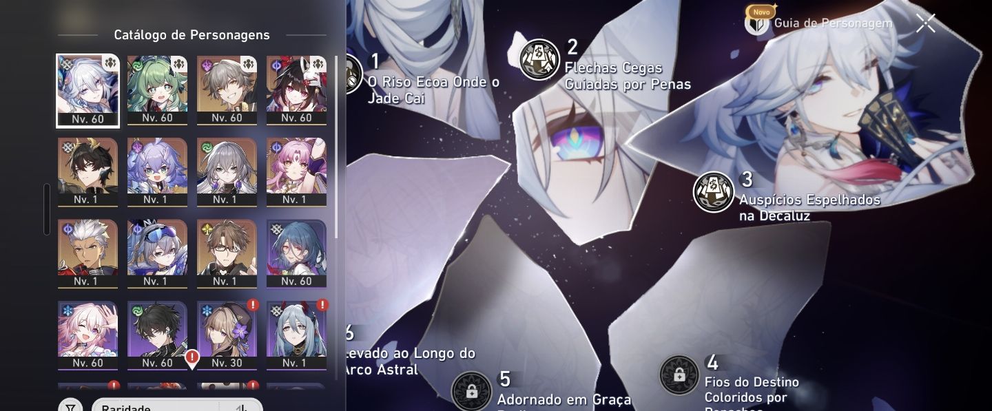 Contas variadas - Honkai Star Rail