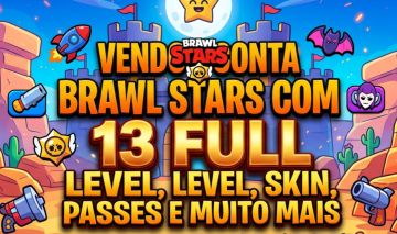 CONTA BRAWL STARS 13 Full Level Max