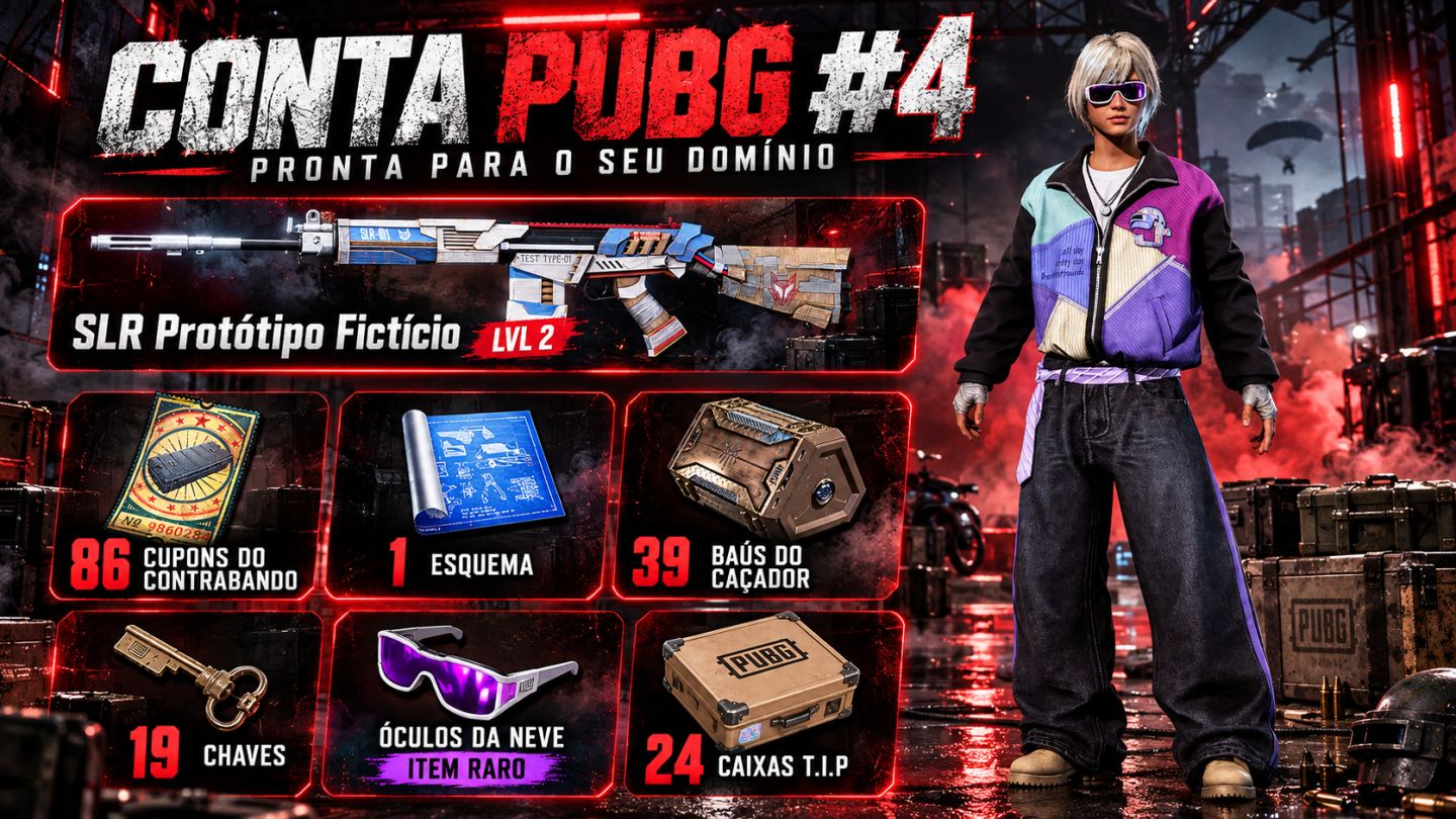 CONTAS PUBG: CONTRABANDOS + CAIXAS + SKINS | (ENTREGA AUTOMÁTICA) | MELHOR PREÇO