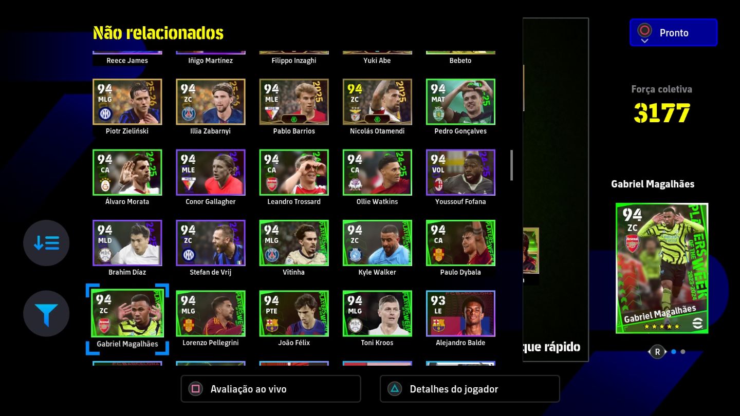 Conta para PS4/PS5 Força 3177