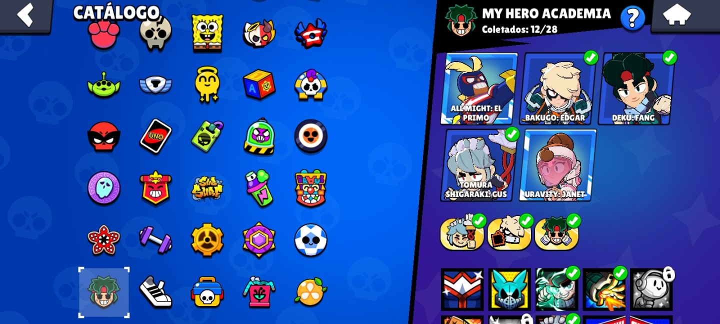 CONTA DE BRAWL STARS 70K+ extremamente upada e com diversas skins