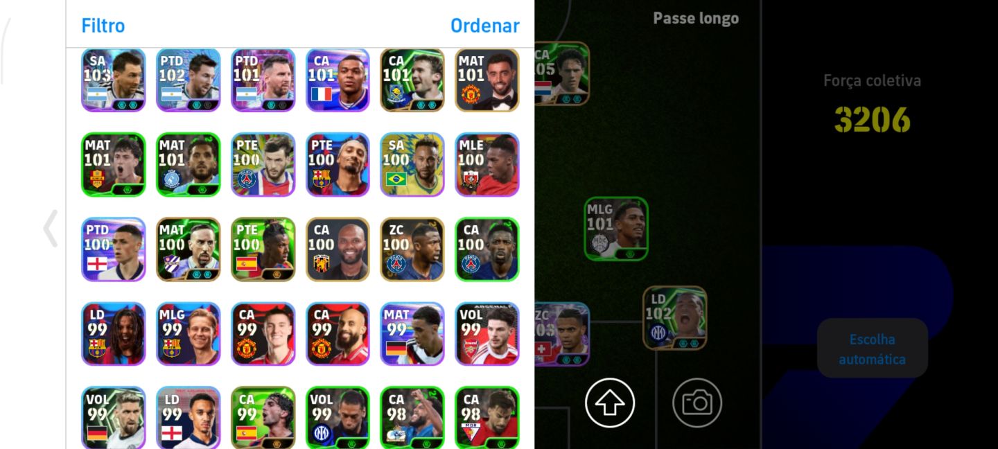 Nico paz, Suarez, 3205 de força/ só Konami id