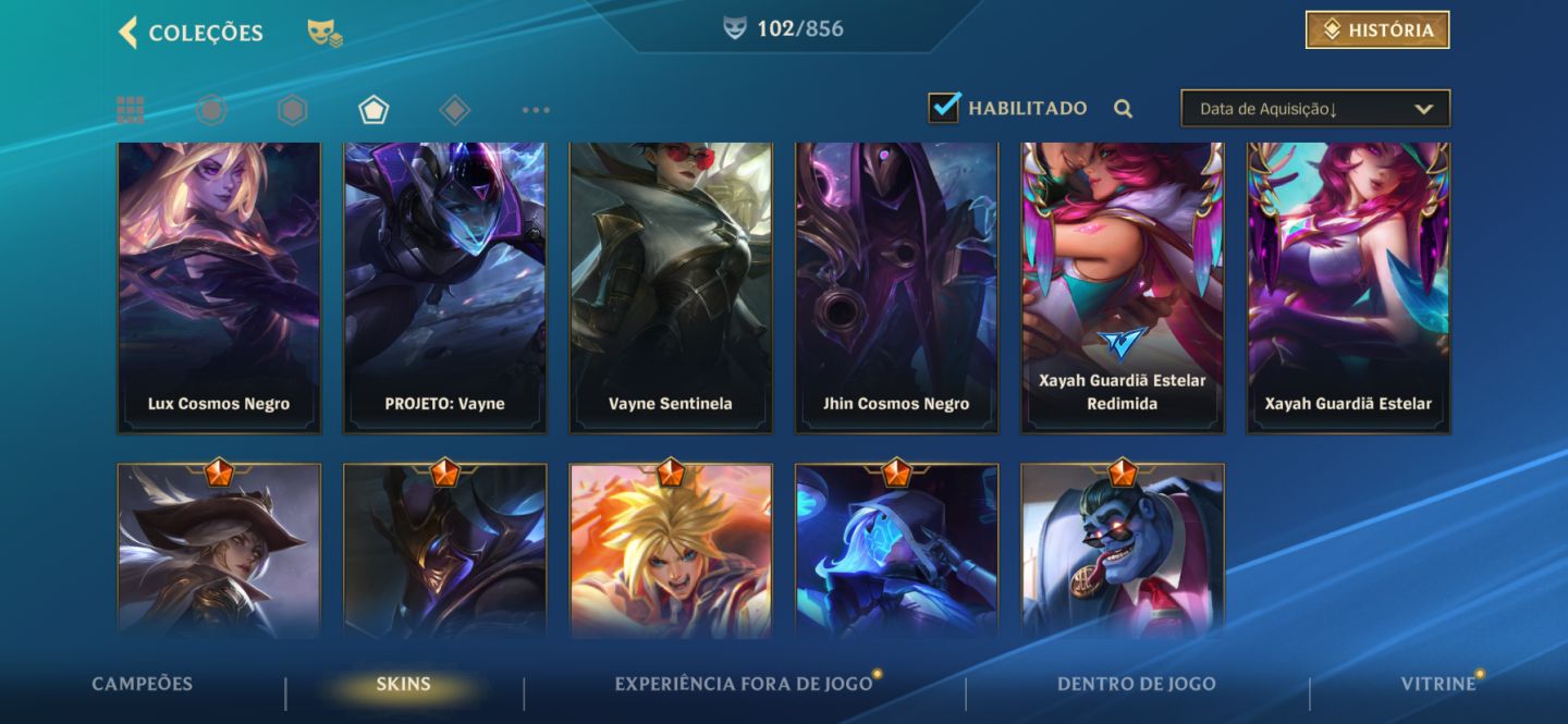 Conta Wild rift des do lançamento